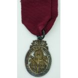 The Most Honourable Order of the Bath Companions neck badge, in silver gilt with neck ribbon,