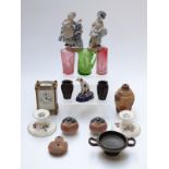 Mixed ceramics and glass including Mary Gregory style,