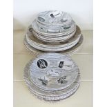 A group of Homemaker retro plates and saucers,