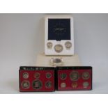 United States 1776-1976 bi-centennial silver proof coin set with certificates, five in all,