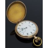 Elgin Watch Co for Wolf Brothers of Adderley Street Cape Town gold plated full hunter keyless