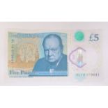 Bank of England £5 error Churchill note