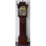 G Owen, Holywell, Georgian oak cased longcase clock,