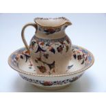 Victorian bowl and pitcher,