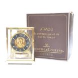 Jaeger-LeCoultre Atmos clock in gilt brass case,
