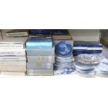 A large collection of collectors' and other plates including Wedgwood,