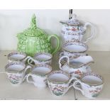 Spode Eden pattern tea set and a Sadler Daintee Laydee/ Crinoline Lady teapot