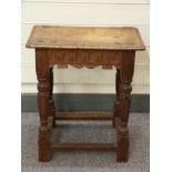 Collection of small tables including 18th / 19thC joint stools and tavern table