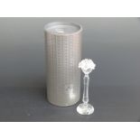 Swarovski Crystal cut glass Flower Candle Holder, 19cm tall,