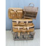 Large wicker hamper W77cm,