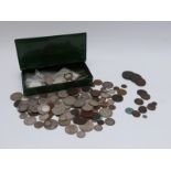 An amateur coin collection, Queen Anne onwards, includes Edward VII maundy penny,