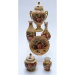 A collection of Aynsley Orchard Gold ceramics
