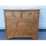 Pine dressing chest with mirror top W91 x D46 x H170cm