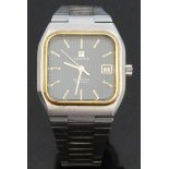 Tissot Seastar gentleman's wristwatch with date aperture, gold and luminous hands and baton markers,