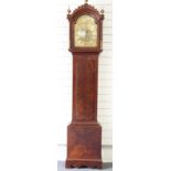 William Jourdain, London, Georgian mahogany cased eight day long case clock,
