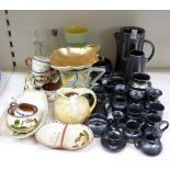 Retro ceramics including Shelley, Carltonware,