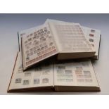 Three large stockbooks of mint GB QEII stamps, singles and blocks with traffic lights,