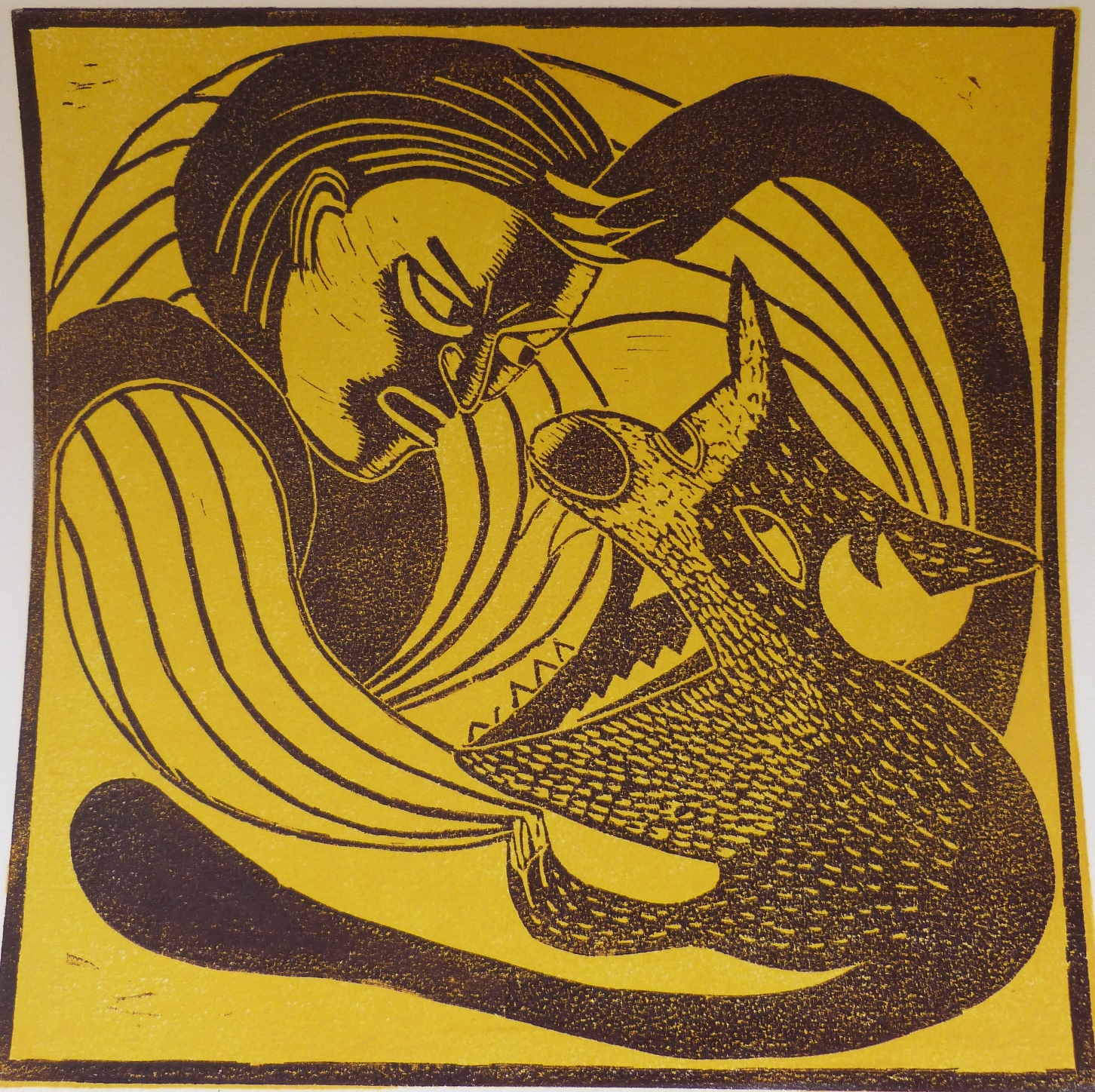 Cilla Lloyd three signed artist's proof abstract prints The Fall, The Stiltman and The Fish, - Image 9 of 10
