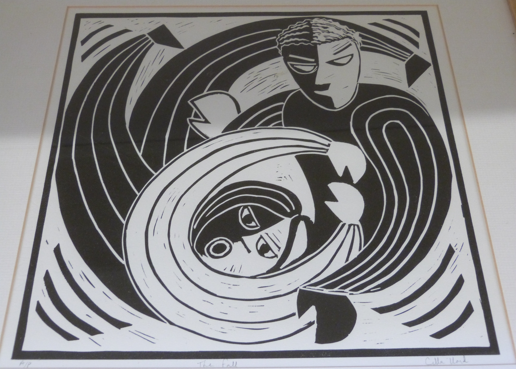 Cilla Lloyd three signed artist's proof abstract prints The Fall, The Stiltman and The Fish, - Image 3 of 10