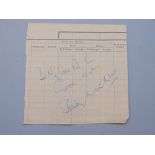 Stanley Matthews (footballer) autographed 'Flying Times' sheet dedicated 'to my little pal Tom',