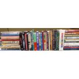 Approximately 60 books relating to aircraft, railways etc including Winchester guns,