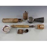 Quantity of motoring collectables including pyrene extinguisher, Graham horn,