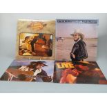 Approximately 120 Country LP's including Hank Williams Jr, Emmylou Harris, Jessi Colter,