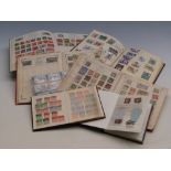 A selection of stamp albums and stockbooks,