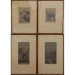 Pair of Dr D Donald etchings including Amiens, 31 x 17cm,