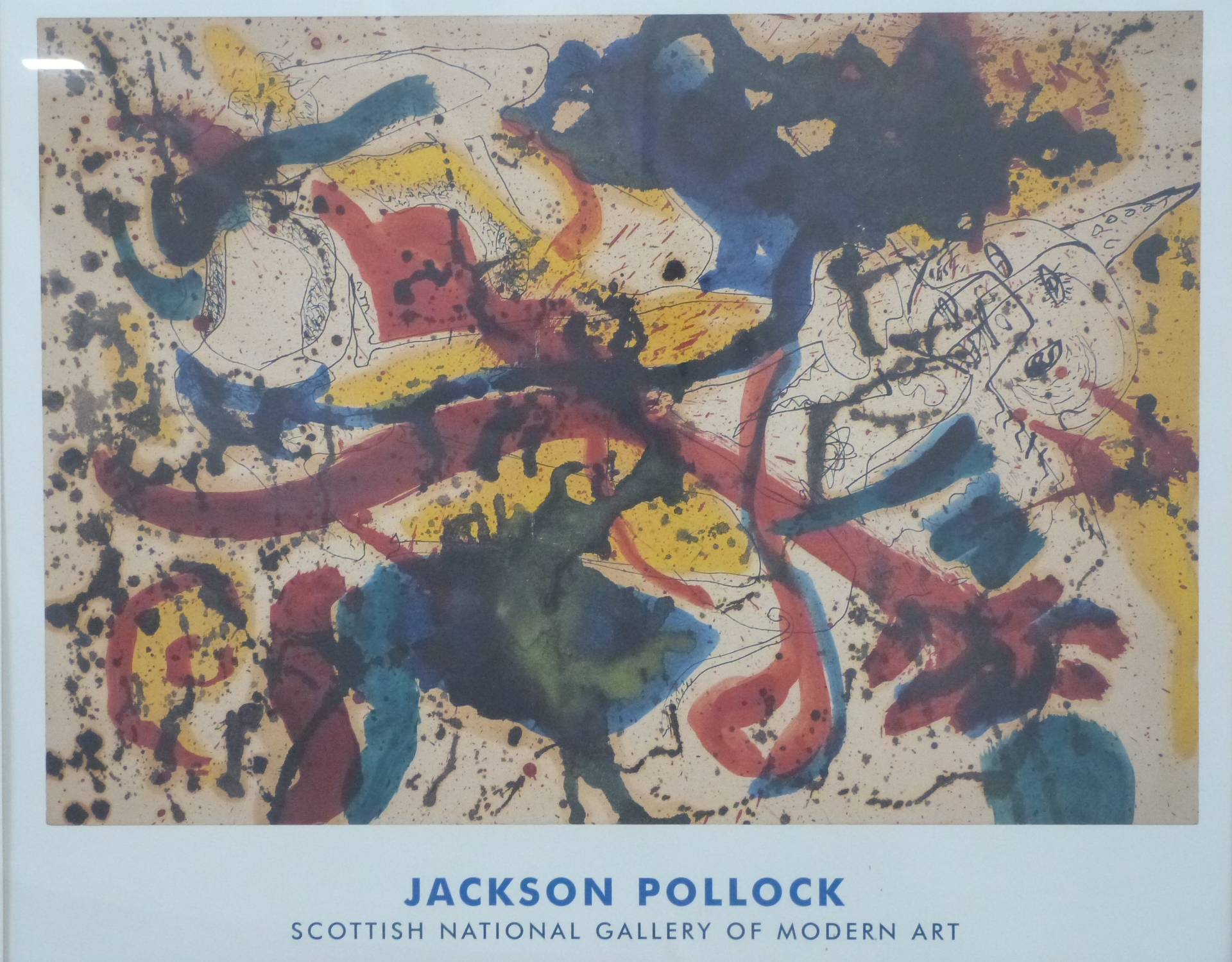 Jackson Pollock Scottish National Gallery of Modern Art framed poster,