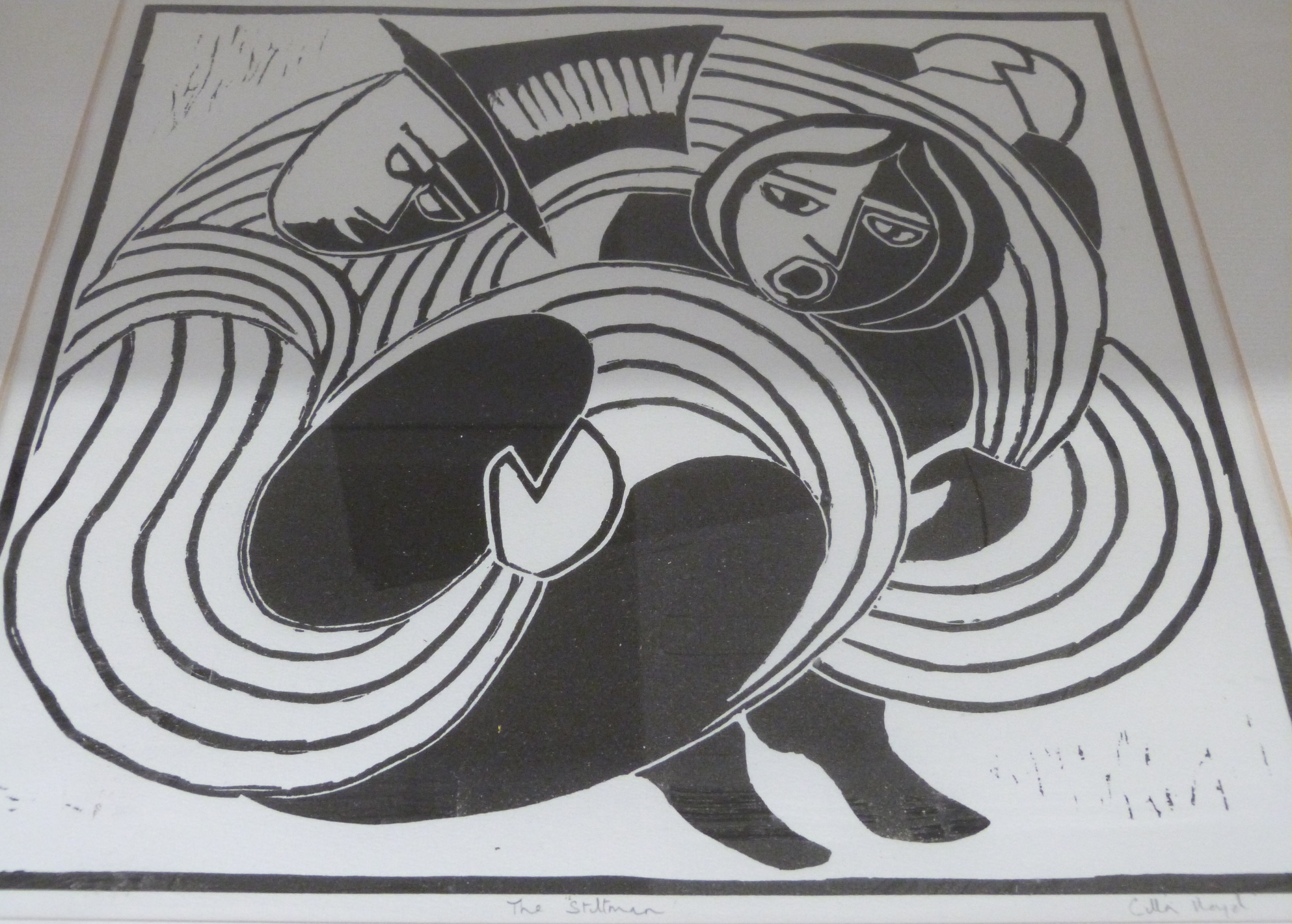 Cilla Lloyd three signed artist's proof abstract prints The Fall, The Stiltman and The Fish, - Image 2 of 10