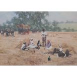 David Shepherd signed limited edition 196/850 print 'The Lunch Break', haymaking scene,