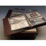 An extensive collection of GB presentation packs in nine albums including early issues