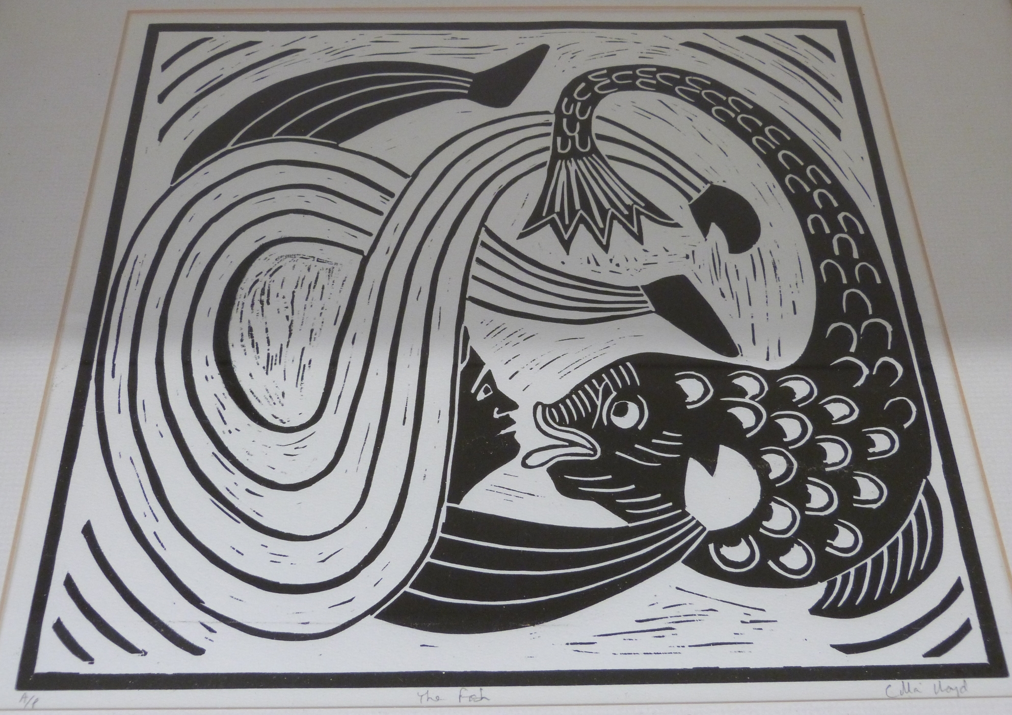 Cilla Lloyd three signed artist's proof abstract prints The Fall, The Stiltman and The Fish, - Image 4 of 10