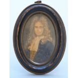 19thC portrait miniature of a gentleman in period dress,