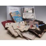 Three boxes of sundries including large quantity of foreign airmail covers,