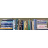 Approximately 40 shipping interest books including sailing ships etc