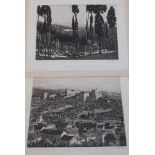W Westley Manning pair of etchings The Alhambra, Grenada,
