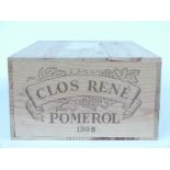 Case of 12 bottles of Château Clos Rene Pomerol 1995