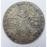 1787 George III sixpence with semee of hearts, VF