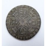 1787 George III sixpence with semee of hearts, toned, VF+