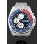 Pulsar gentleman's diver's chronograph wristwatch ref. 7T62-X019 with, alarm, date aperture,