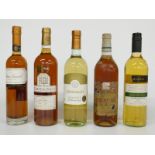 Five bottles of wine comprising Chateau Jolys 2004, Giordano 1997, Graham Beck Rhona Muscadet,