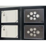 Royal Mint 2008 silver proof collection coin set comprising fourteen coins from one pound to one