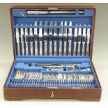 Mappin and Webb eight place settings canteen of silver plated cutlery