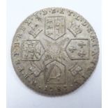 1787 George III sixpence with semee of hearts, NEF