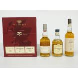 The Classic Malts Collection three bottle single malt whisky set comprising Oban 14 year old,