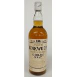 Linkwood over 12 years old Highland malt Scotch whisky, 26 2/3 fl oz, 70% proof.