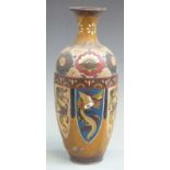 A 19thC Chinese cloisonné vase, height 36cm