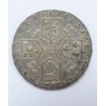 1787 George III sixpence without semee of hearts, VF-EF